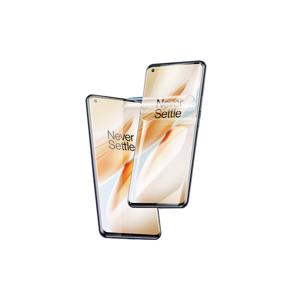 Compatible With Oneplus 8 Pro 3-Pack Soft Screen Protector Pet 9H 0.2Mm Black 9773935136670