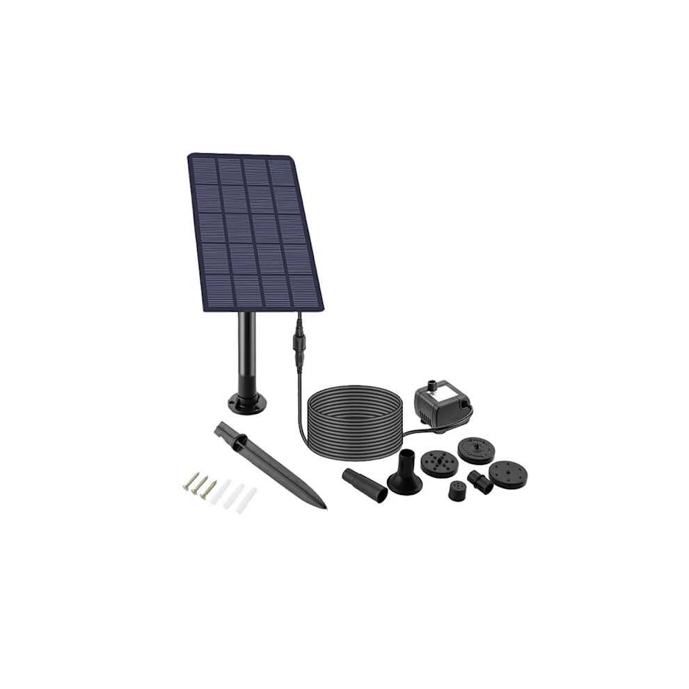 Solar Water Pump For Outdoor Fountain, 2.5W Solar Water Pump For Fountains, Pond, Kit With Pole, Solar Powered Pump For Bird Bath, Pond, Garden, Bac 9773935137349