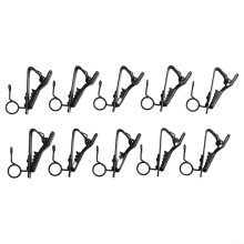 Microphone Cable Clips Set of 10 for Secure Wire Management in Recording