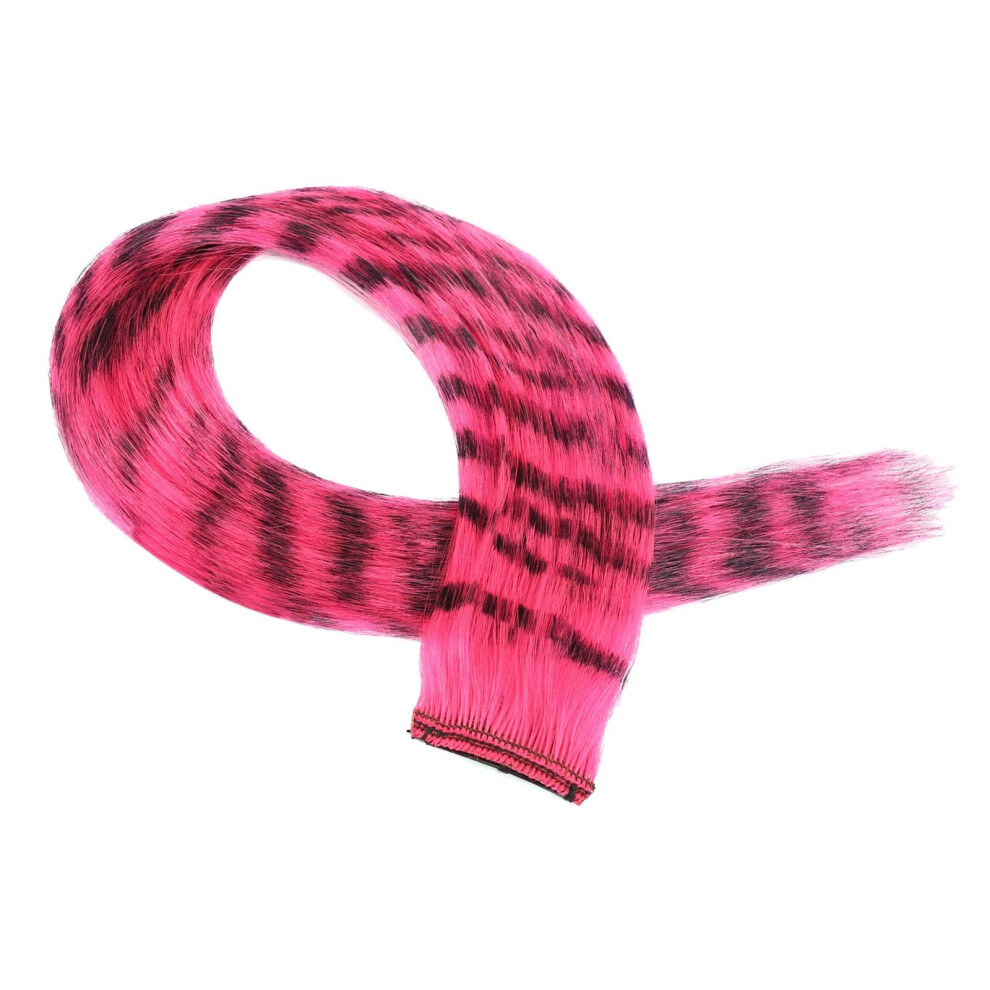 Unisex Clip In Colored Hair Extensions 46Cm Straight Synthetic With Natural Blended Highlights For Party