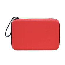 Waterproof Hard Ping Pong Paddle Case with Zipper for Table Tennis Racket Storage Bag Red