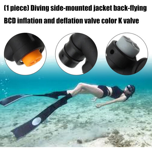 Scuba BCD Power Inflator Valve K Shape for Diving Buoyancy Compensator Device 2