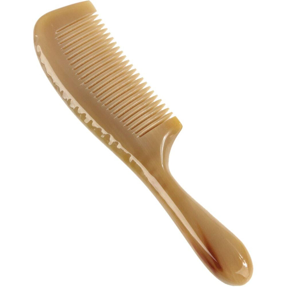Unisex Yak Horn Comb 20Cm Natural Antistatic Hair Brush Gentle Scalp Massage For Men And Women