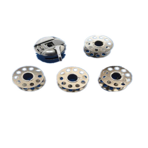 Durable Domestic Sewing Machine Metal Bobbin Case with 4 Bobbins