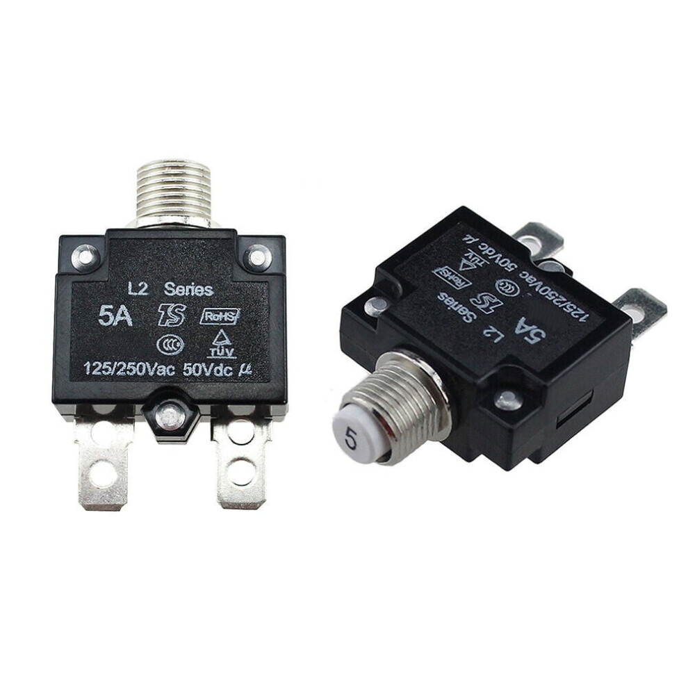 Bosisa 5A/10A/15A/20A/30Amp Resettable Circuit Breaker Panel Overload Protection Switch 9175034951718
