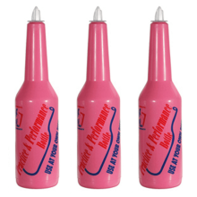 3X Flair Bartender Bartending Practice Bar Pub Bottle Wine Cocktail Shaker - Pink