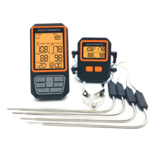 4 Probes Backlight LCD Display 100M Wireless Range Digital Kitchen Cooking BBQ Oven Meat Thermometer with Alarm