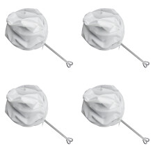 4PCS Ultra Fine Mesh Strainer Bags with Stainless Steel Frame, Reusable, Compatible with Nut Milk, Coffee, Juices, Cheese