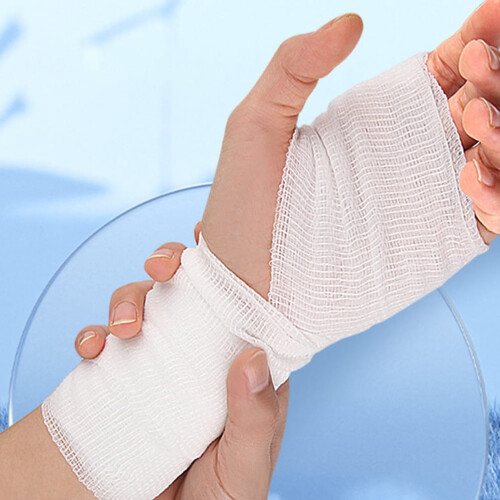10 rouleaux de bandage extensible en gaze de coton 1
