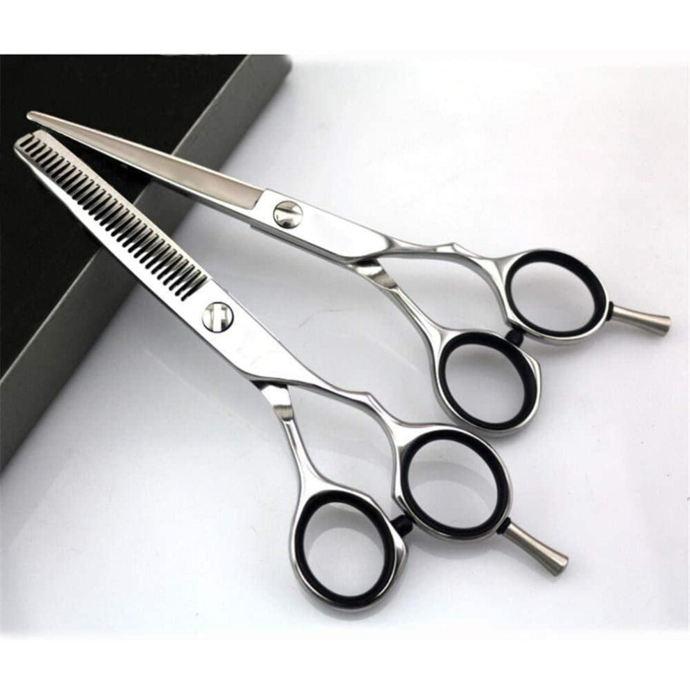 Professional Hairdressing Scissors Set 440C Steel Dragon Handle for Salon and Home Cutting