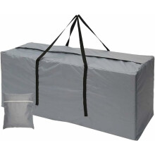 Large outdoor storage bag, garden bag with waterproof handles, 210D Oxford (173 x 76 x 51 cm, gray)