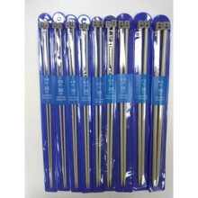 Set of 11 pairs of Jumper knitting needles in multi-coloured aluminum one size