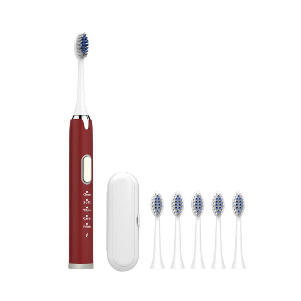 YOBOLK Electric Toothbrush, Low Noise & Portable with Smart Timer, IPX7 Waterproof, Vibration Toothbrush - Compatible with Replacement Heads