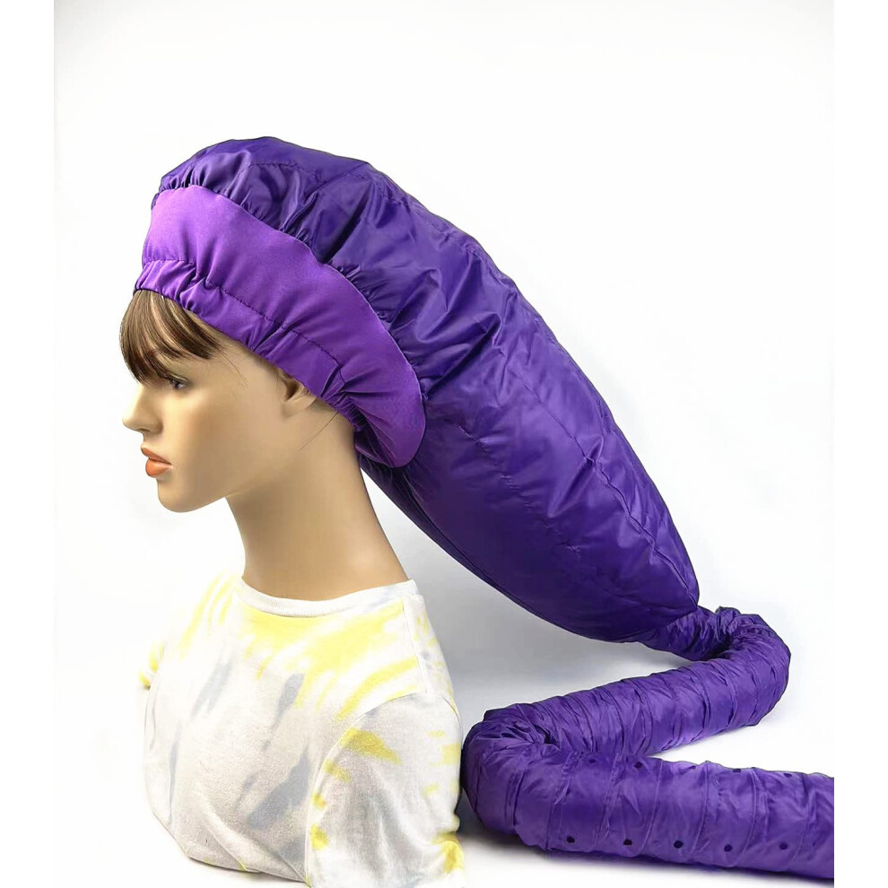 Large Hooded Hair Dryer Bonnet with Extra Long Hose for Fast Drying and Adjustable Fit