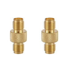 Adaptateur SMA femelle-femelle, connecteur coaxial RF droit, plaqué or