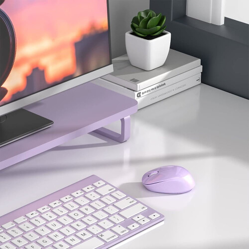 2 τεμάχια ροζ 1600DPI 2.4GHz ασύρματο οπτικό ποντίκι και δέκτης USB για φορητό υπολογιστή 1
