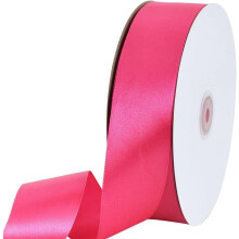 1-1/2 Zoll (40 mm) x 100 Yards rotes Satinband zum Verpacken von Geschenken, Stuhlschleifen, für Hochzeiten, Geburtstage, Haarschmuck und
