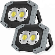 LINLIN2Pack30W LED genopladelig projektør, USB vandtæt arbejdslampe til udendørs camping rejser fiskeri sikkerhedslys