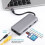 Hub USB-C 9 em 1 com portas compatíveis com RJ-45 e VGA 4