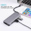 Hub USB-C 9 em 1 com portas compatíveis com RJ-45 e VGA 3