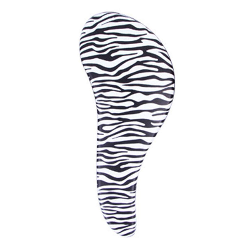 Detangling Hair Brush with Zebra Leopard Print, AntiStatic Massage Comb for All Hair Types