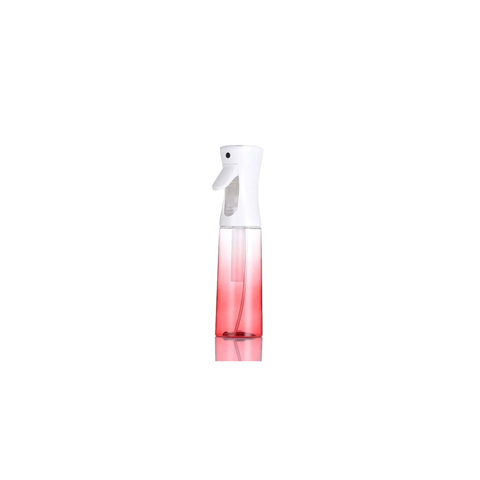 Red Continuous Spray Bottle For Hair 300Ml Fine Mist Plant Sprayer With Easypress Trigger Gradient
