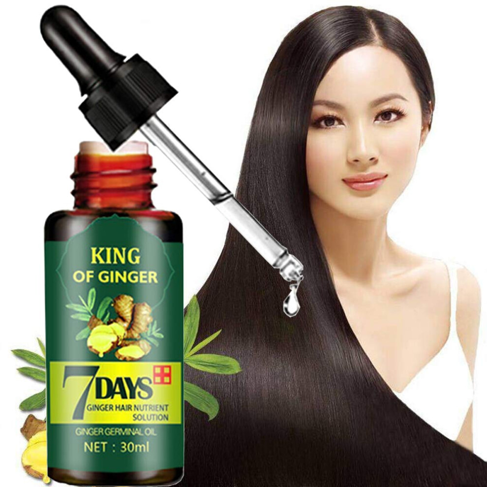Hair Growth Serum with Ginger Essential Oil for Hair Loss Treatment and Thicker Hair for Women and Men