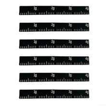 6 Pack Tennis Racket Balance Weight Tape 4g Silicone Strips for Swing Adjustment Black