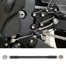 Leva del cambio per moto 180mm, lega di alluminio, poggiapiedi posteriori, barra di collegamento
