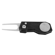 Golfs Divot Repairing Fork Portable Ball Marker Range Balls Foldable Aluminum Alloy