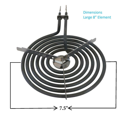 GE Electric Range Burner Element Kit 4 Pack (2, 6") WB30M1 (2, 8") WB30M2 2