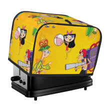 Phineas And Ferb Toaster Cover 2 Slice, Bread Dust Cover & Fingerprint Protection-Polyester, Kitchen Small Appliance Covers