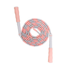 chidgrass Beaded Jump Rope Adjustable Indoor Outdoor Playground Segmented Skipping Fitness Exercise Equipment Kids Adults Light Pink Type 1
