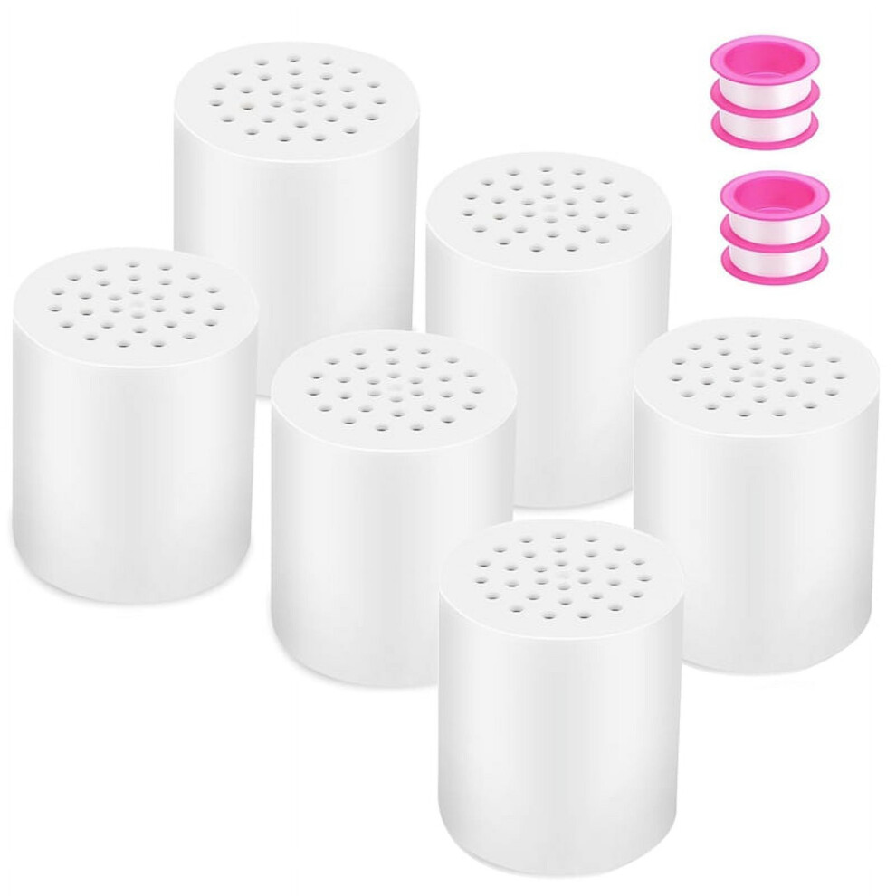 20 Stage Shower Filter Replacement Shower Heads Filter Refill For Hard Water Purifier Remove Chlorine 6Pack 9175034959448