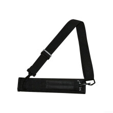 Mobile Golf Club Bag with Nylon and PU, Holds 46 Clubs, 4 Tees, Shoulder Strap, Black