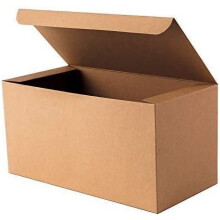 Caja de regalo Kraft, paquete de 10, 9 x 4,5 x 4,5 pulgadas, caja plegable de papel, caja de regalo para damas de honor, caja para propuesta de boda,