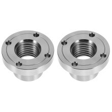 Conjunto de 2 placas de torno para torno de madeira, placa frontal de aço, adaptador de placa traseira.