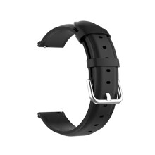 Echtes Lederarmband, kompatibel mit Samsung Galaxy Watch 5/5 Pro/4/4 Classic/3 (41 mm), Huawei GT3 (42 mm)/GT2 (42 mm) und Amazfit (20 mm, schwarz).