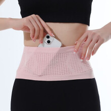Cinturón de cintura transpirable con cadena oculta, riñonera delgada para mujer, bolso de vientre deportivo para correr, soporte para teléfono