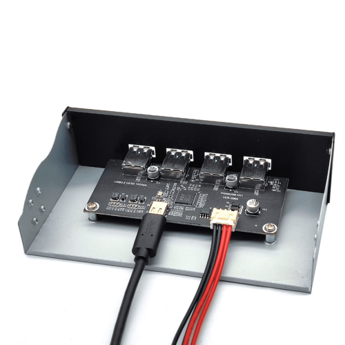 USB3.2 10Gbps Οπτικός δίσκος 4 θυρών Πάνελ 4X Βύσμα προς τα εμπρός και προς τα πίσω 2