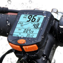 Fietscomputer, draadloze snelheidsmeter en kilometerteller, waterdicht, HD LCD-scherm, slimme touchscreen-achtergrondverlichting, eenvoudig te