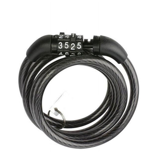 Κλειδαριά Ποδηλάτου 120cm x 8mm, Κλειδαριά με Καλώδιο Συμβατή με Ποδήλατο, Σκούτερ,