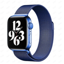 Pasek Milanese Loop kompatybilny z Apple Watch 49 mm, 45 mm, 44 mm, 42 mm, 41 mm, 40 mm, 38 mm, metalowa bransoleta do zegarków iWatch Series 9-3,