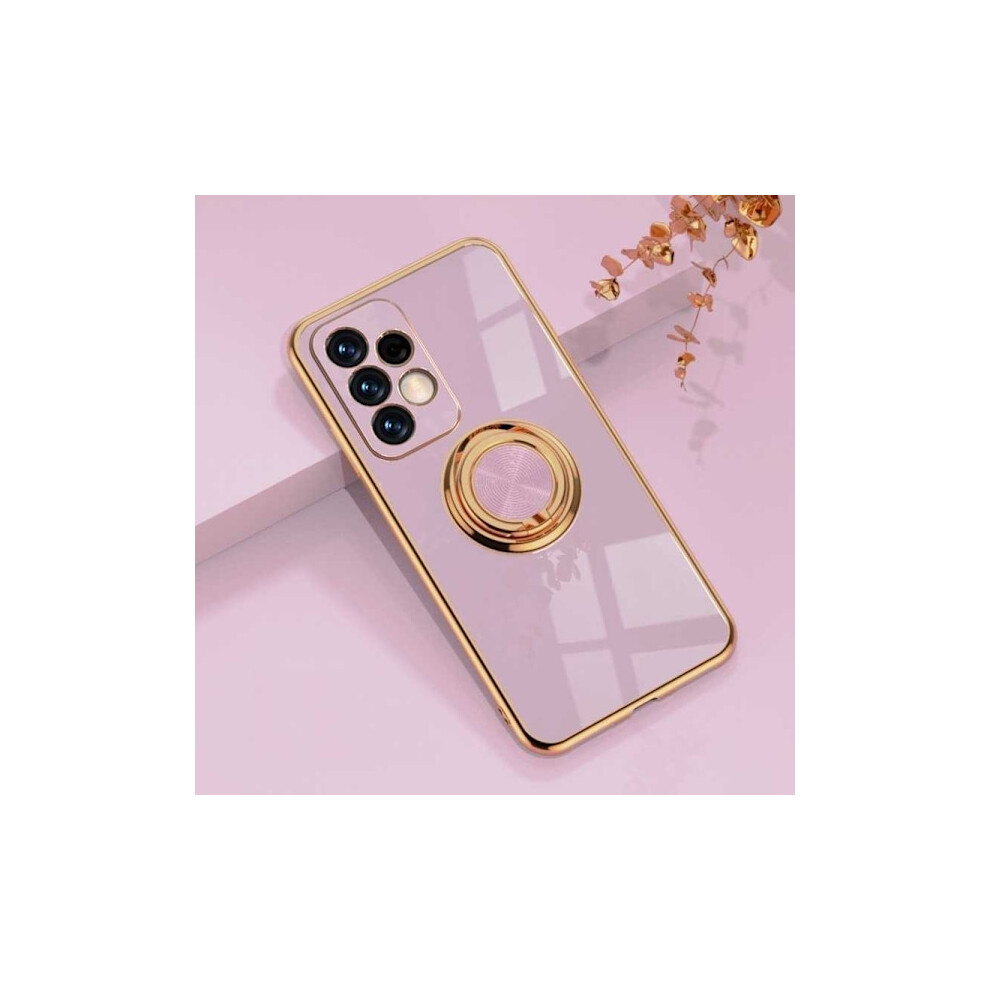 Compatible With Samsung A52 / A52s 4G / 5G Elegant & Shockproof Case With Ring Holder Flawless Black 9482828374272