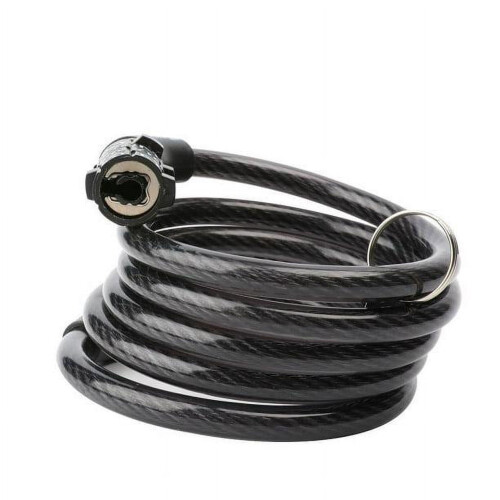 Κλειδαριά Ποδηλάτου 120cm x 8mm, Κλειδαριά με Καλώδιο Συμβατή με Ποδήλατο, Σκούτερ, 2