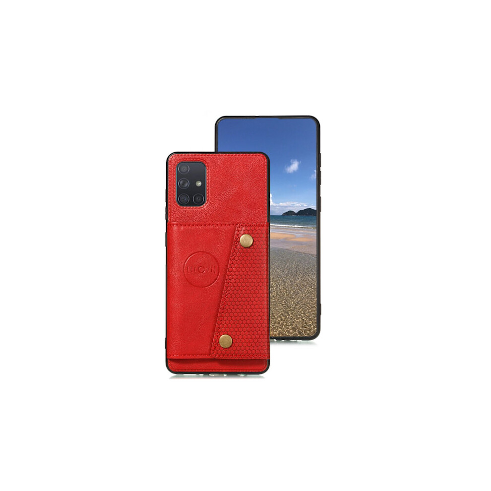 Stylish Case With Card Slot - Compatible With Samsung Galaxy A33 5G Red 9482828374241