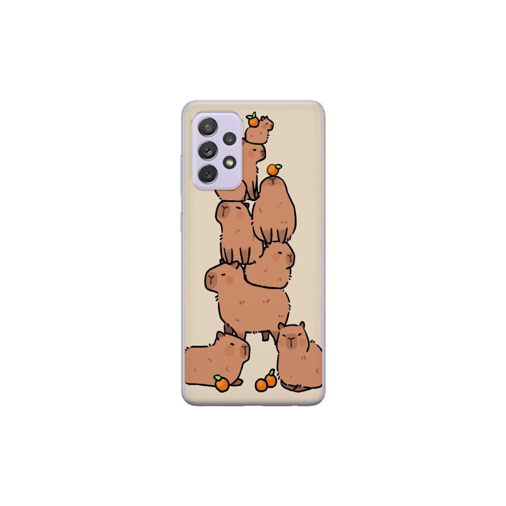 Compatible With Samsung Galaxy A52s 5G Transparent Case Capybara 9482828374265