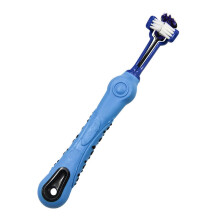 Dog and Cat Toothbrush for Teeth Cleaning with Soft Bristles, Blue 17x2.3cm Pet Dental Care