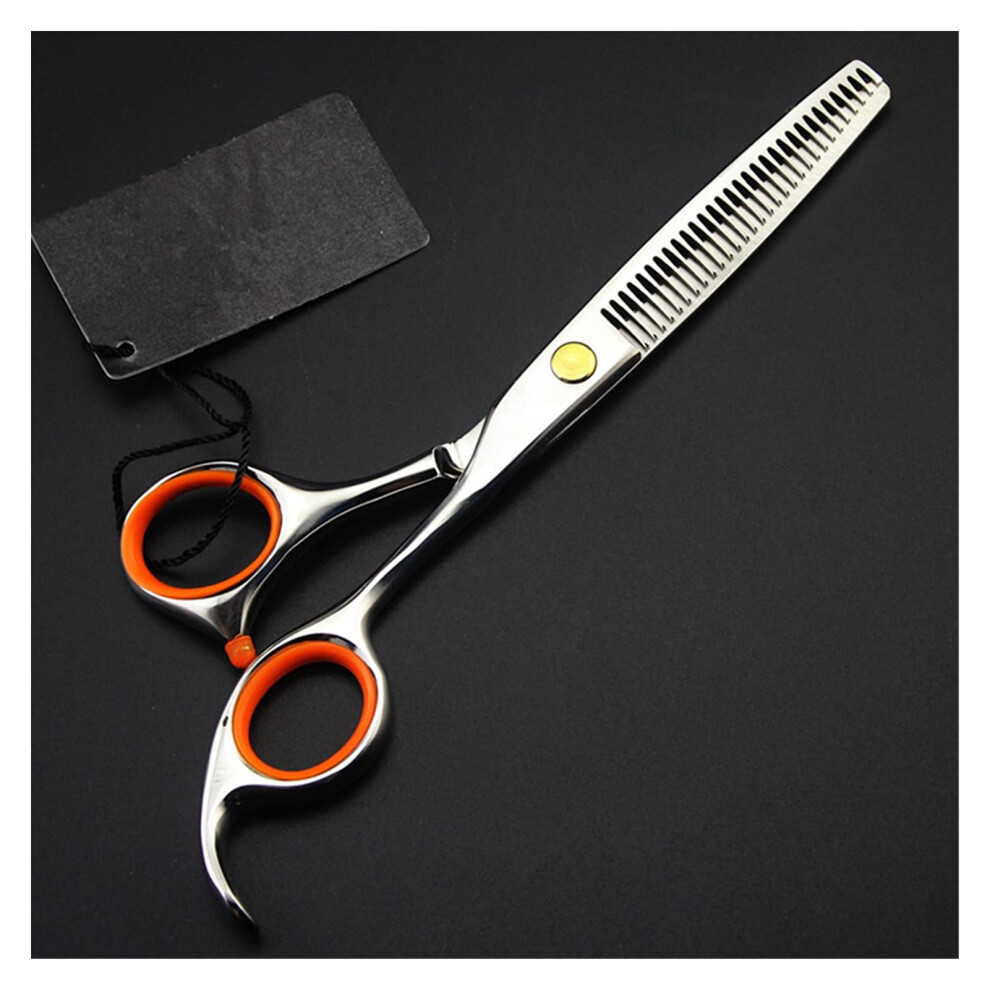 Professional 6 Inch Hair Cutting Scissors and Thinning Shears Set with Ergonomic Grip