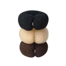 Hair Bun Maker Set with Flexible Sponge Core, Secure Hold, Quick Loop Closure, 3 Colors
